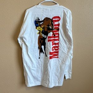 Marlboro Rodeo Long Sleeve Pocket T-Shirt 1990s